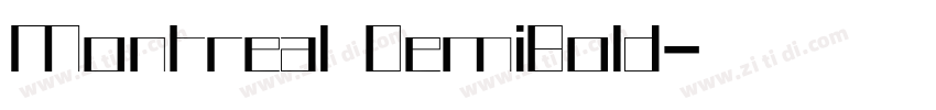 Montreal DemiBold字体转换